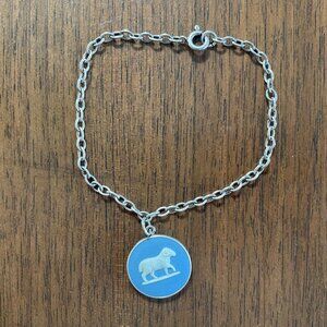 Wedgewood Ram Charm Bracelet